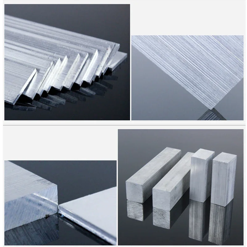 Large size 6061 T6 Aluminum Alloy Flat Bar Plate width 20/25/30/40/50/60/80MM thick 10MM DIY Material Model Parts length 500MM