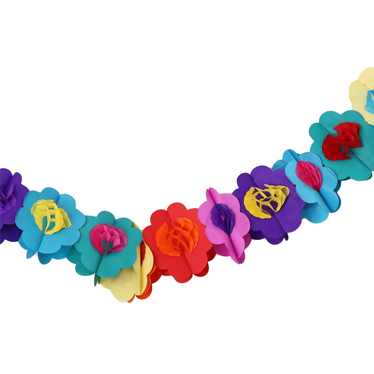 زينة إكليل الورق، راية مكسيكية، لافتة زهور إكليل الكركديه، زهور ورقية استوائية، زينة حفلات Luau HOT