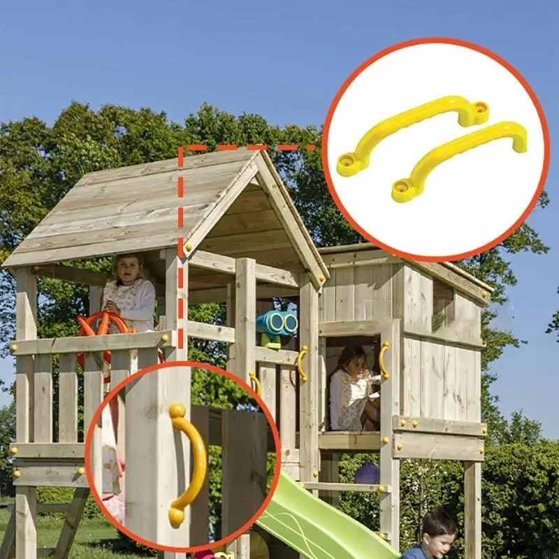 

Playhouses Grab Handle Bars Climb Play Playrooms Ladder Handle for Park, Backyard TreeHouses Playhouses Easily Install
