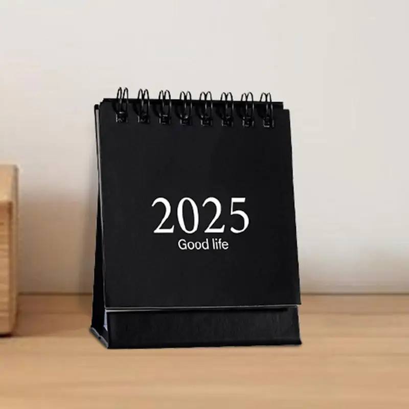 Kalender berdiri 2025 perencanaan penjadwalan harian 360 derajat halaman putaran 2025 kalender membalik untuk kelas portabel kecil