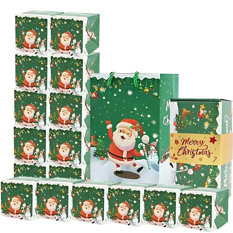 Folding Pop Out Box Money Jewelry Bouncing Green Envelope Christmas Boxes Party Favor Paper Box Creative Christmas Party