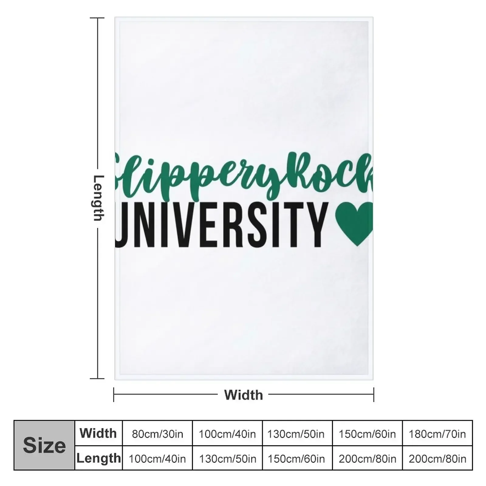 Slippery Rock Sticker Throw Blanket couch cozy soft plush fuzzy picnic outdoor blanket