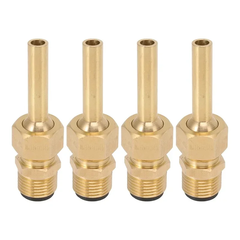 

4Pcs Direct Jet Copper Water Fountain Nozzle, Single Nozzle Pond Fountain Head, Fountain Parts Heads Replacement 1/2In 3/8In