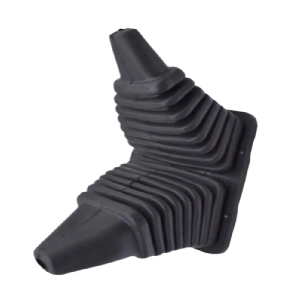 Black Gear Shift Knob Cover Double Hole Design OEM Style Replacement Rubber And Plastic Build Wear Resistant Material