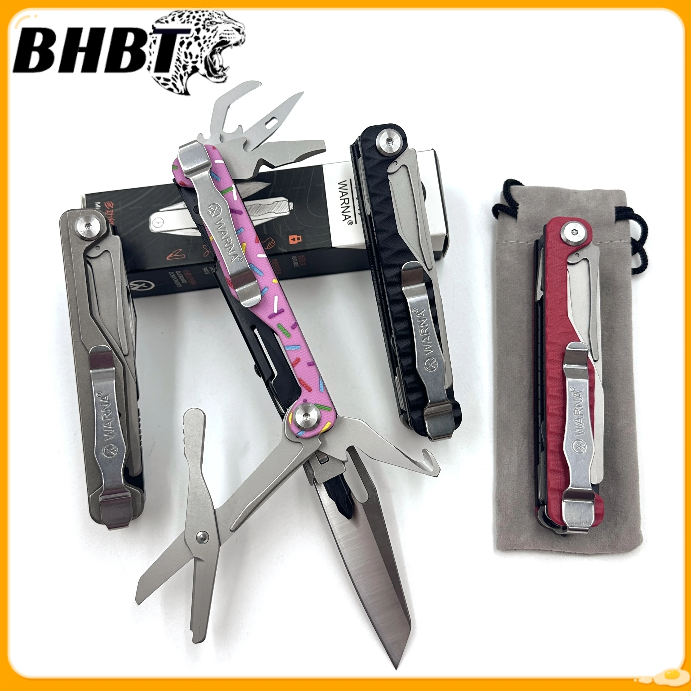 BHBT NEW 11-in-1 EDC Multi-Tools Foldable Portable Outdoor Knife Scissors Emergency Equipment
