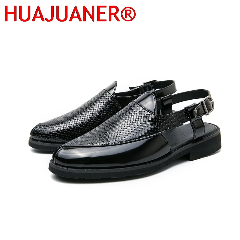 

Summer Men Shoes Breathable Original New Driving Men's Sandals Men Social Shoes Fashion Business Sandals Slippers Garden Shoes