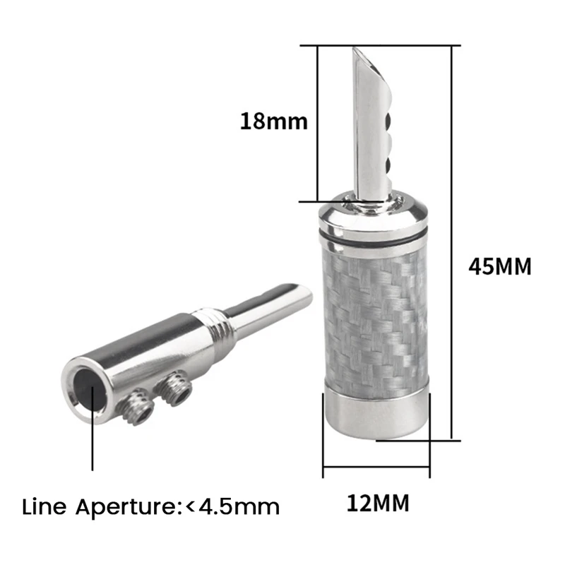 4 шт., вилки типа «банан»