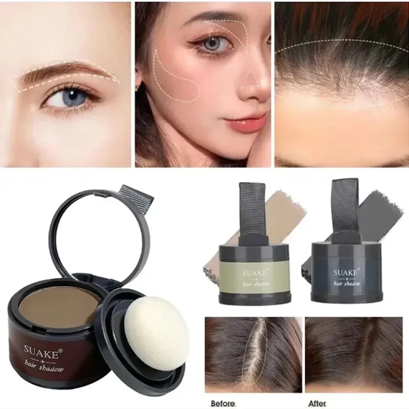 1 шт., пудра для теней, волосы на лбу, Natura, консилер для макияжа, восстанавливающая линия волос, наполнитель с пуховкой, пушистая тонкая пудра Pang