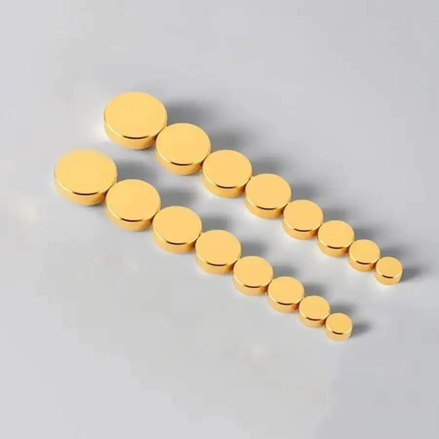 Brand New 200PCS Pure Brass Glass Mirror Nails Acrylic Billboard Sign Flat Advertising Nails Gold Decorative Caps Screws