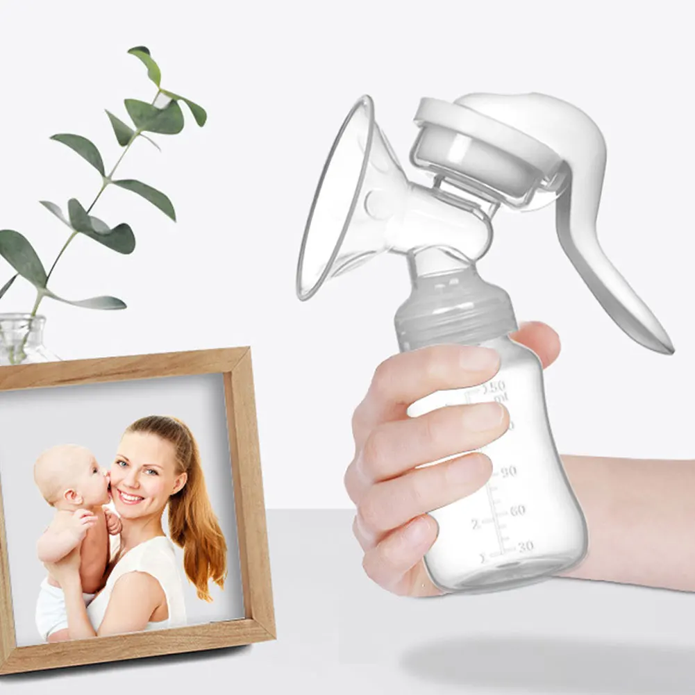150 مللي مضخة الثدي اليدوية منتجات الأمومة بعد الولادة جهاز شفط الرضاعة الطبيعية اللازمة سيليكون أساسيات السفر للأم #4
