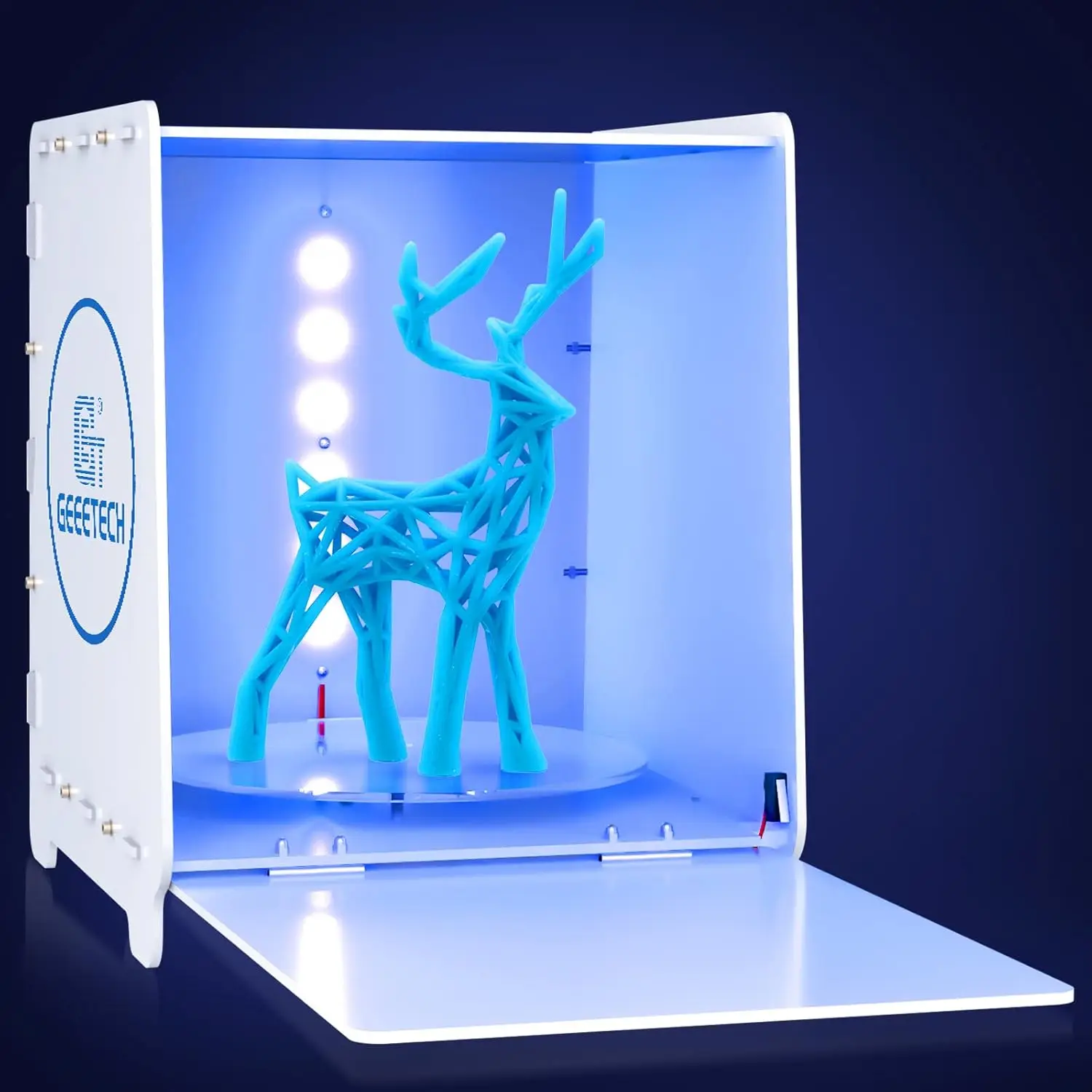 Resin Curing Box with 360° Turntable 405nm  Curing Light Station for  Models Intelligent Time Control  Cure St