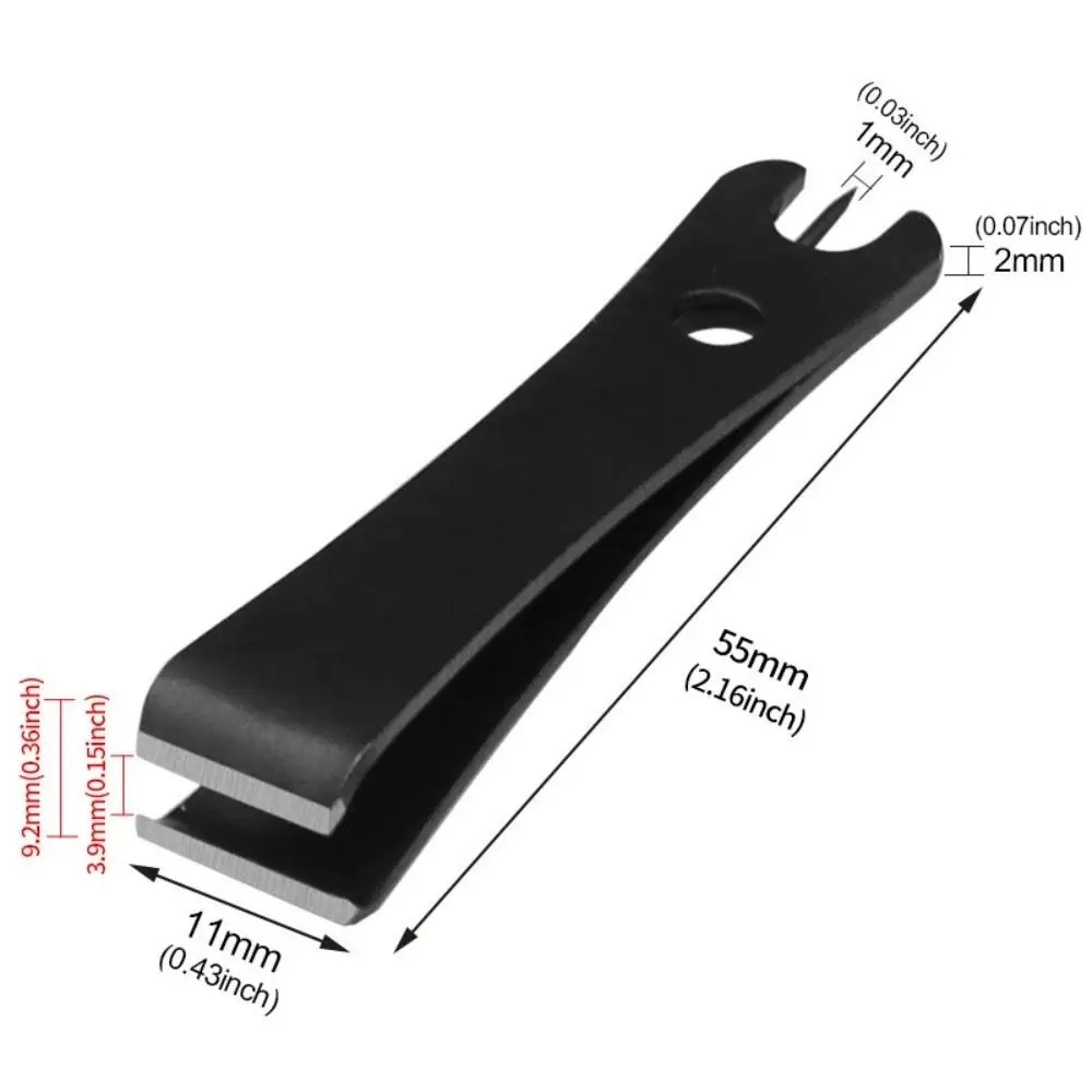 Mini tijeras de pesca con limpiador de anzuelos inoxidable - imagen 3