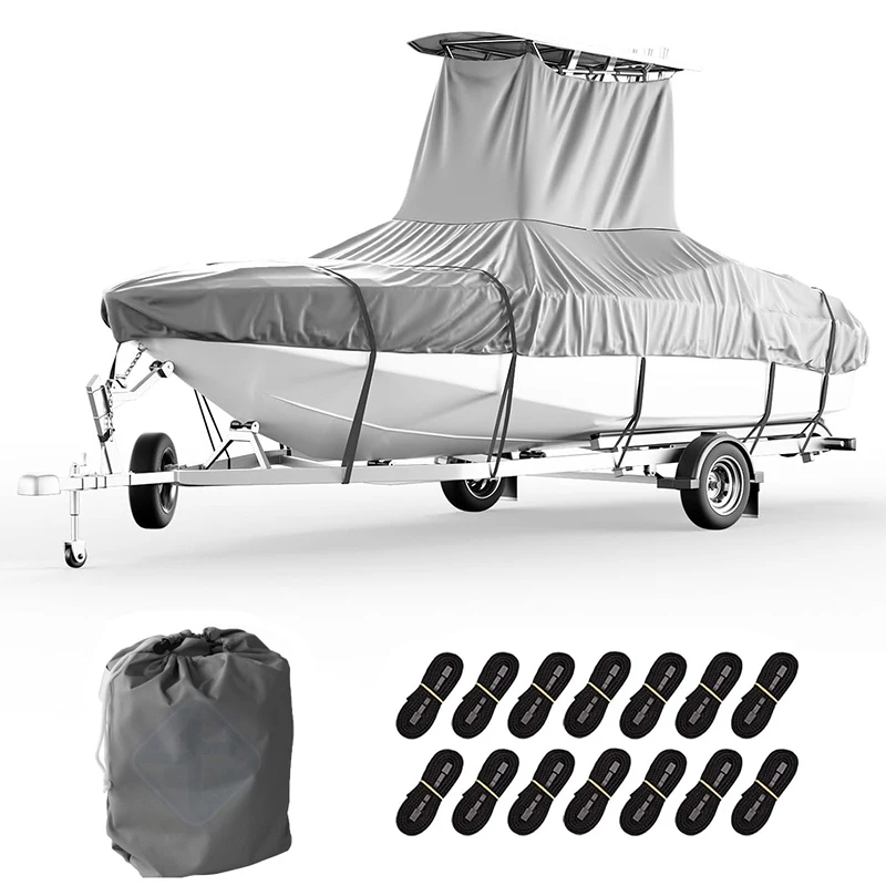 

Customized Waterproof UV protection T-top Boat Cover All Season protection Durable Universal Boat Cover