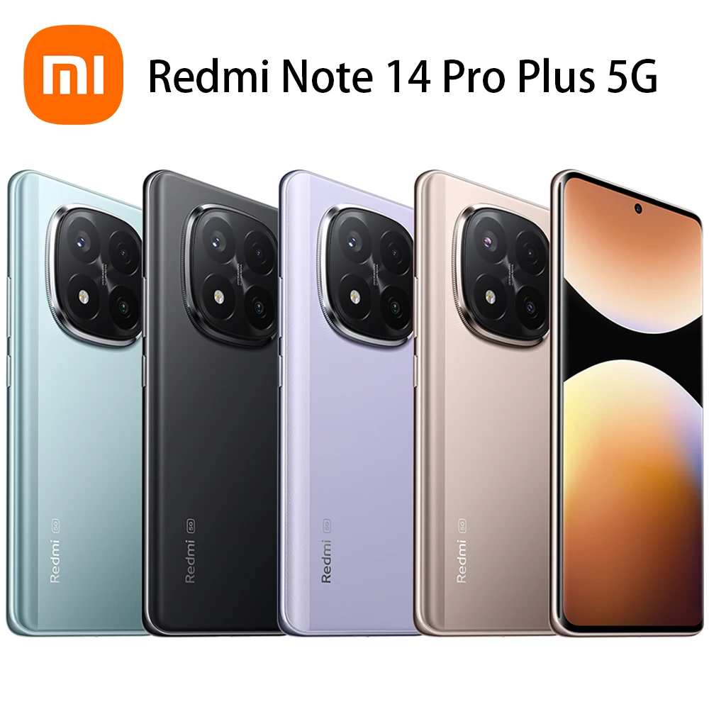 هاتف Xiaomi Redmi Note 14 Pro+ Plus 5G الذكي 200MP NFC IP68 120 هرتز AMOLED Snapdragon 7s Gen 3 HyperOS