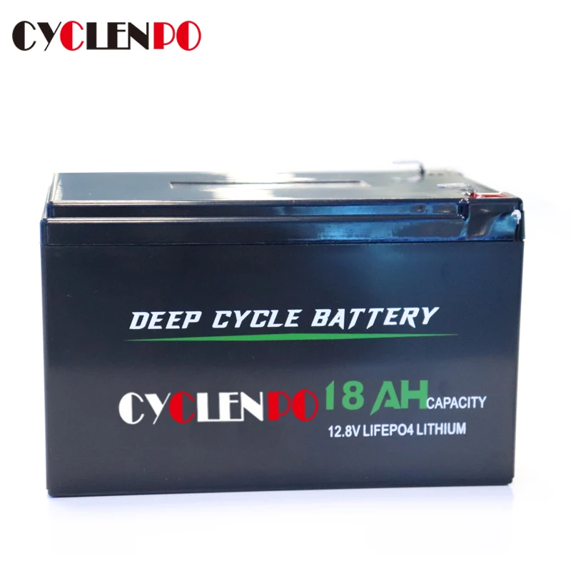 Factory price 12v battery packs 18ah lifepo4 battery 12.8vlithium ion battery for fishing equipment