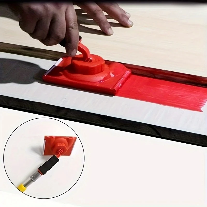 Outil applicateur avec poignée rotative, tampon de plafond d'angle réglable, tampon de peintre pour murs, coupe-bordure de peinture