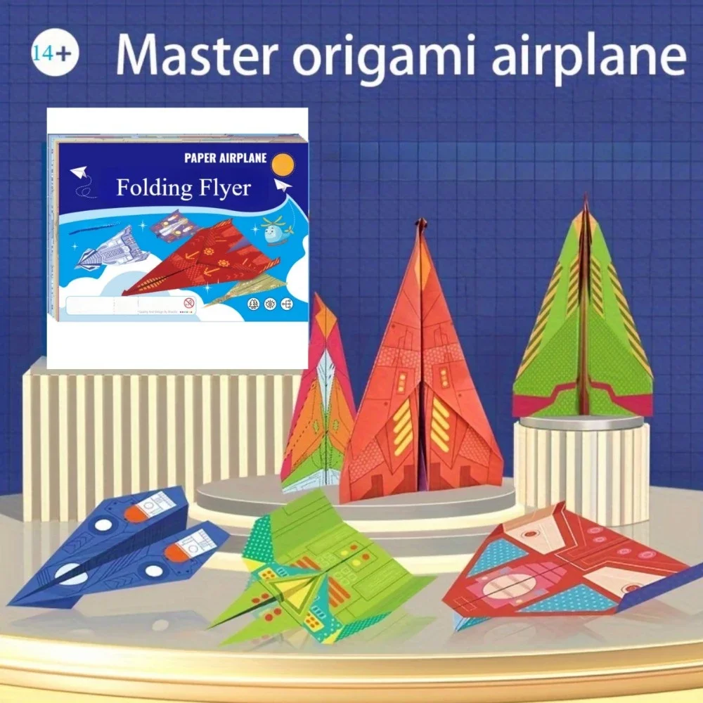 Paper Airplane Kits with 16 Classic Designs 32 Sheets of Colorful Origami Paper Planes Airplane Gifts for Boys Girls Kids