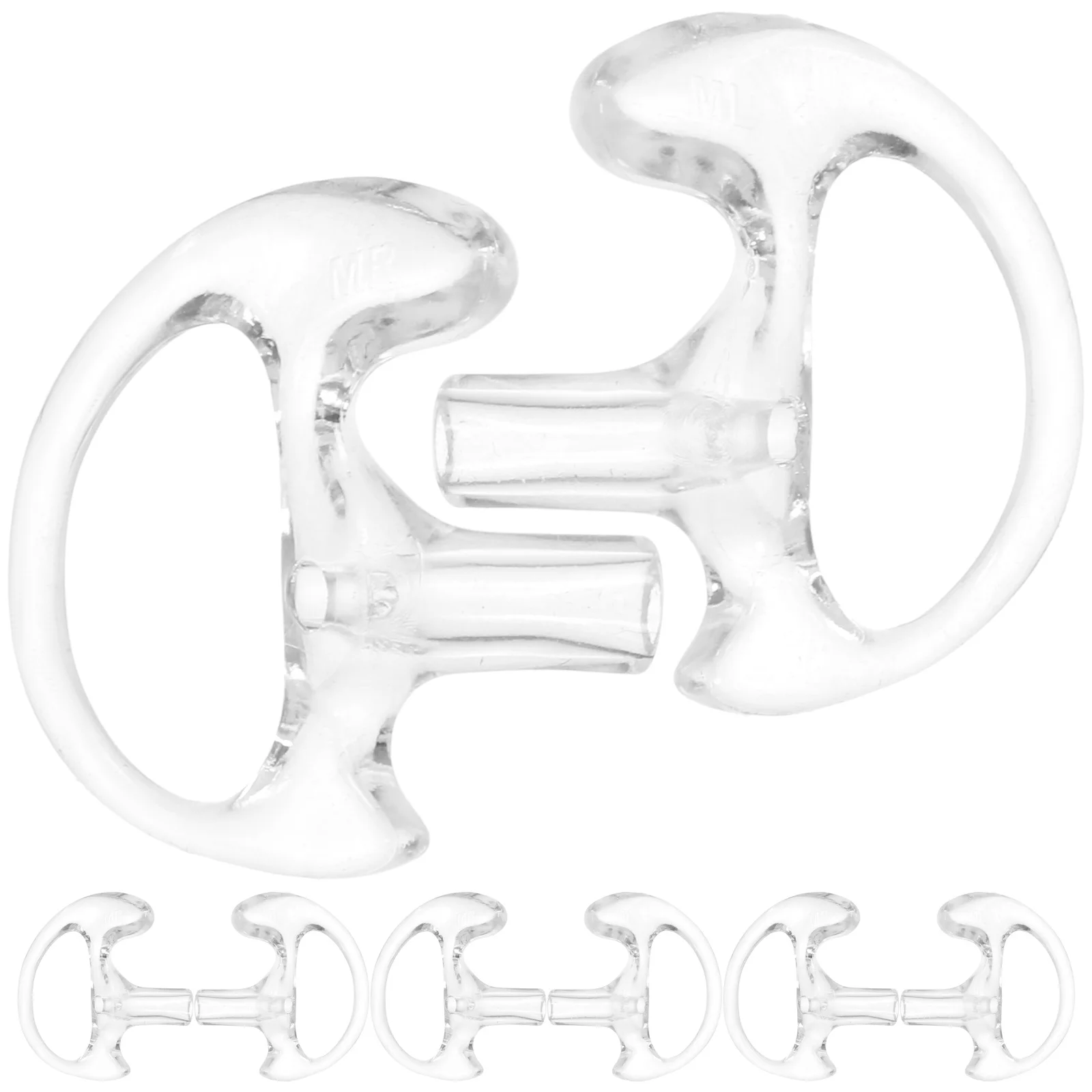 

5Pairs Interphone Ear Plugs Silicone Earpiece Insert Firm Comfortable Fit Replacement for Intercom Ear Buds Accessory