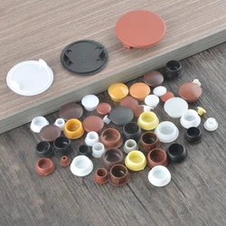 20PCS High Quality Cabinet White Hole Plugs In Locking Hole Tube For Furniture Kitchen Accessories Cabinet Plastic Cap 12mm