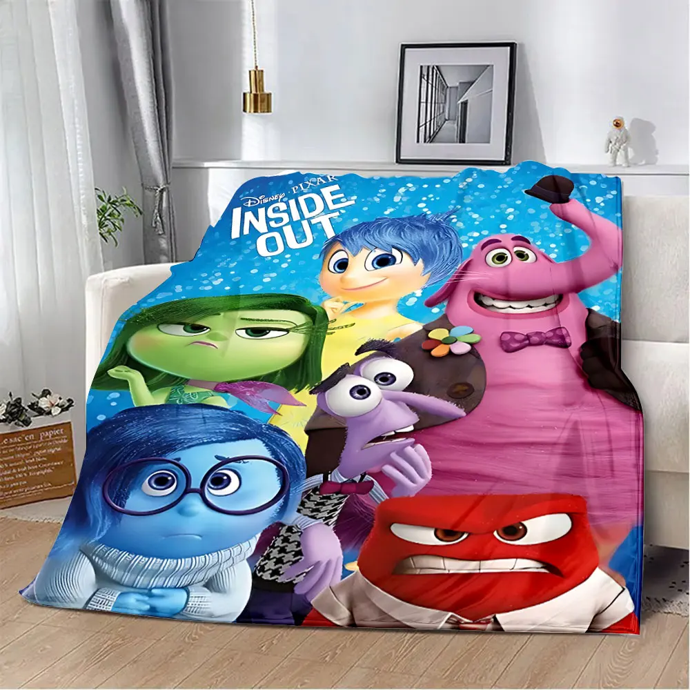 Cartoon Disney Inside Out Koc z nadrukiem Koce piknikowe Ciepły koc Miękki i wygodny koc Domowy prezent urodzinowy do podróży