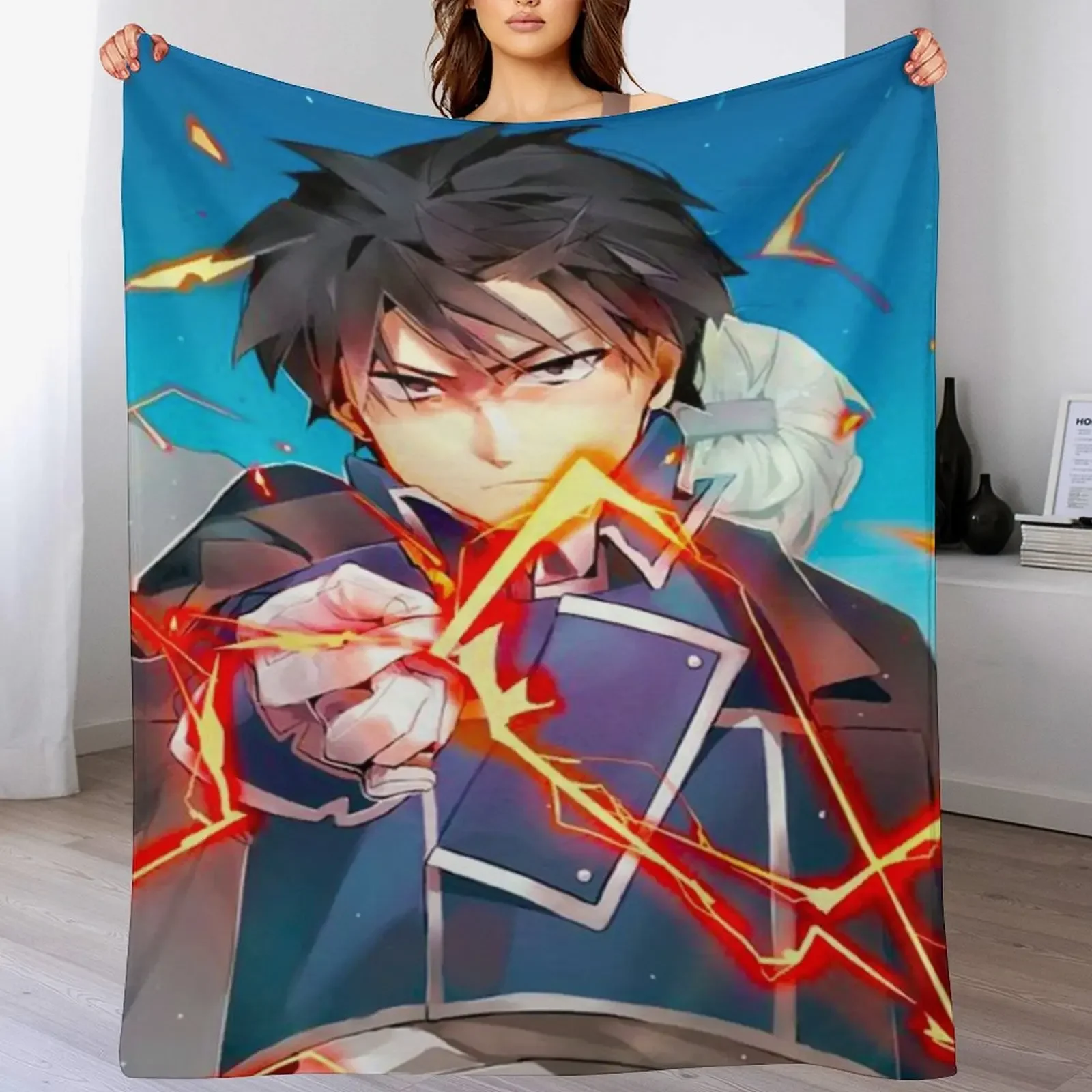 

Roy Mustang Throw Blanket for sofa Decorative Beds Luxury Brand Picnic Blankets