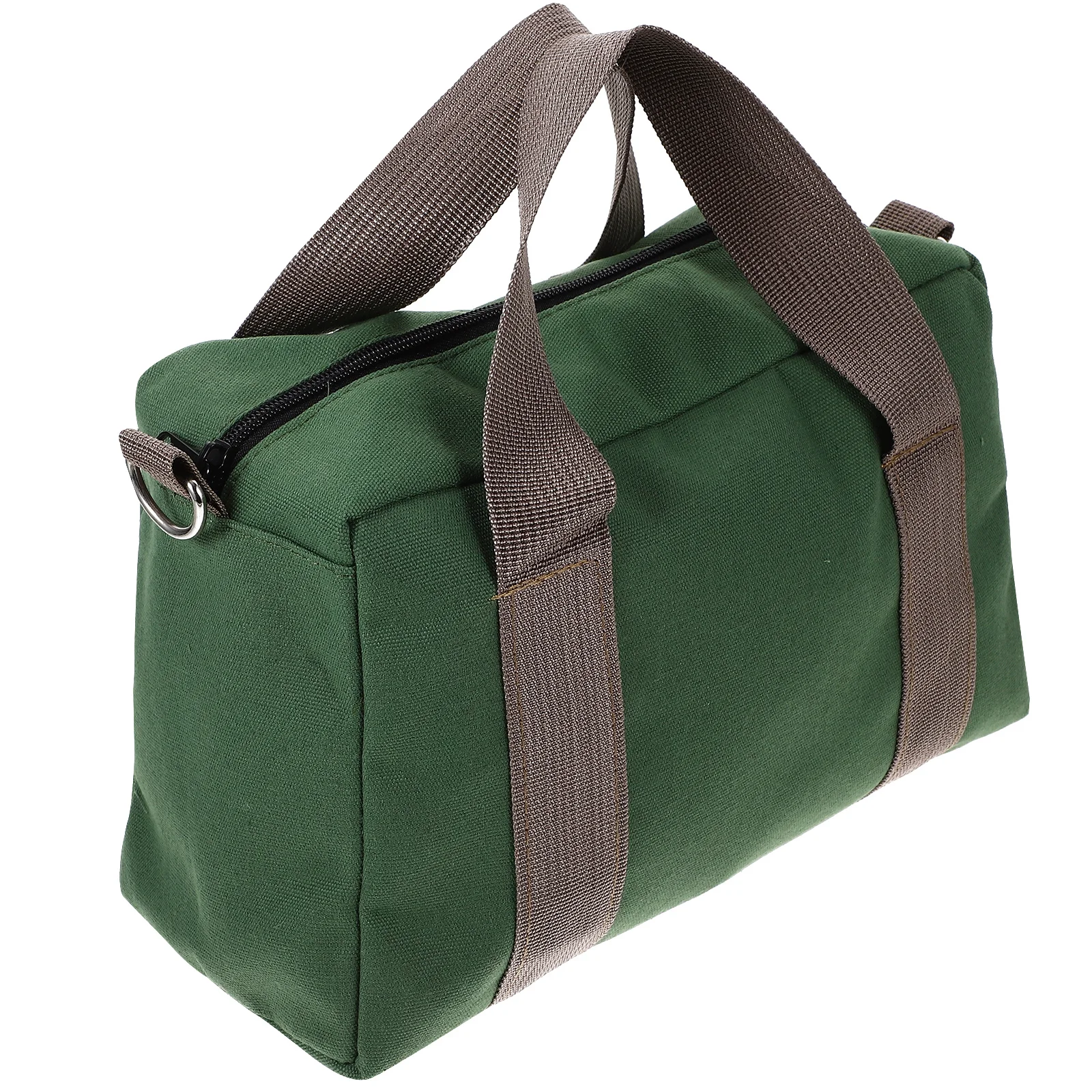 Bolsa de ferramentas de grande capacidade, bolsa de lona com zíper, organizador de ferramentas de jardim, bolsa de armazenamento portátil, organizador de ferramentas com zíper