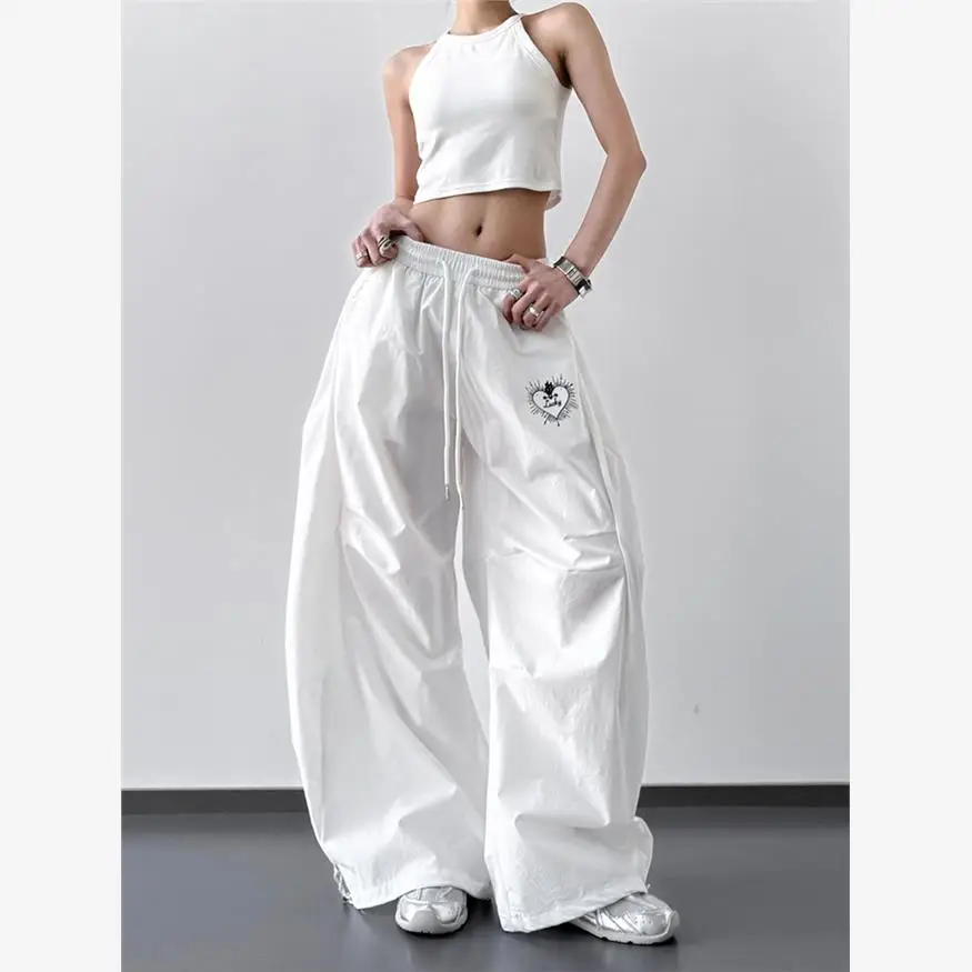 

Qui Dry American Street Dance Jazz Sle Big Banana Длинные брюки Повседневные спортивные брюки для мужчин Прямая длина для ног Осень