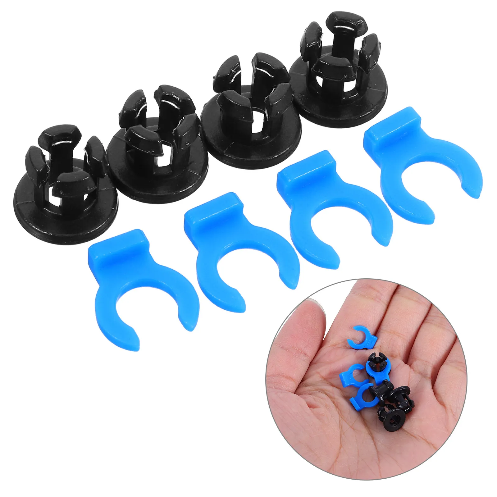 

1Set Thick Collet Clip Set for 3D Printer Extruder Hotend Stable Wear Resistant Collet and Clip for Bowden Tube Fast Connection