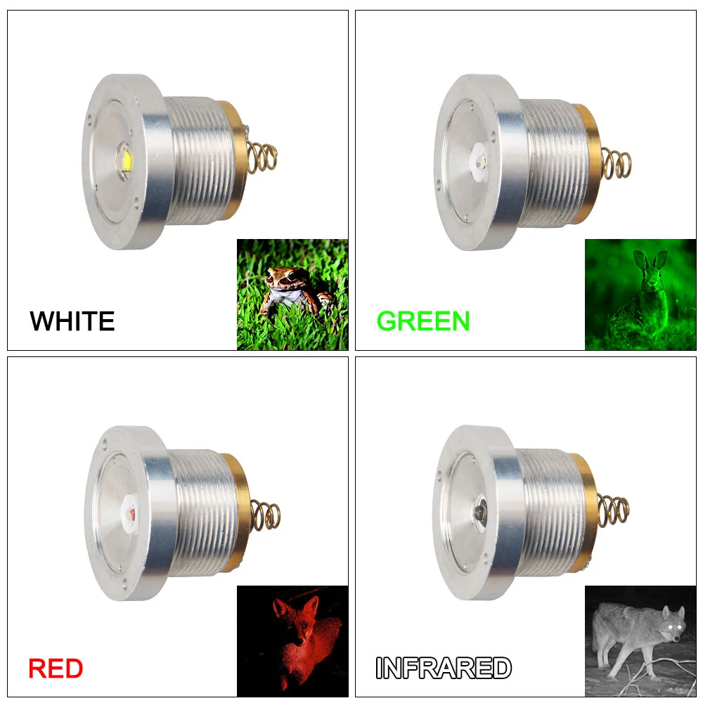 VASTFIRE-LED Tactical Night Hunting Lanterna, Branco, XPE, Verde, Vermelho, IR, Arma Gun Light, Interruptor Remoto, 18650, Carregador USB