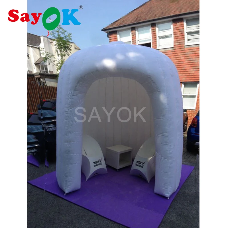 

Inflatable Igloo Dome Tent Inflatable Igloo Canopy Tent For Office Room Trade Show Lawn Party Wedding Events 2x2.4m