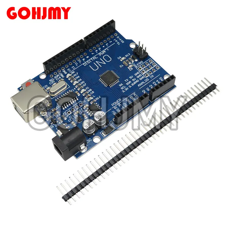 1PCS/LOT UNO R3 Official ATMEGA16U2+MEGA328P Chip For Arduino UNO R3 Development board + USB CABLE