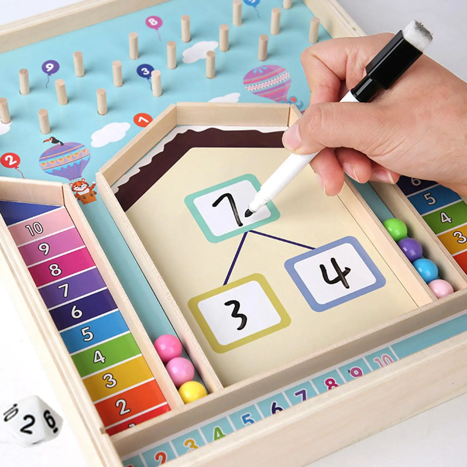 Kid Math Learning Toys tavola di legno educativa per bambini in età prescolare ragazze