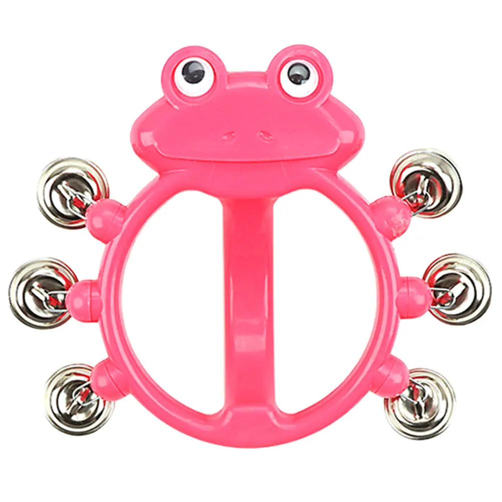 Tambourin pour enfants, Instrument de Percussion portatif en forme de grenouille, faveur de fête d'anniversaire musicale, développement de la musique Durable et sûr