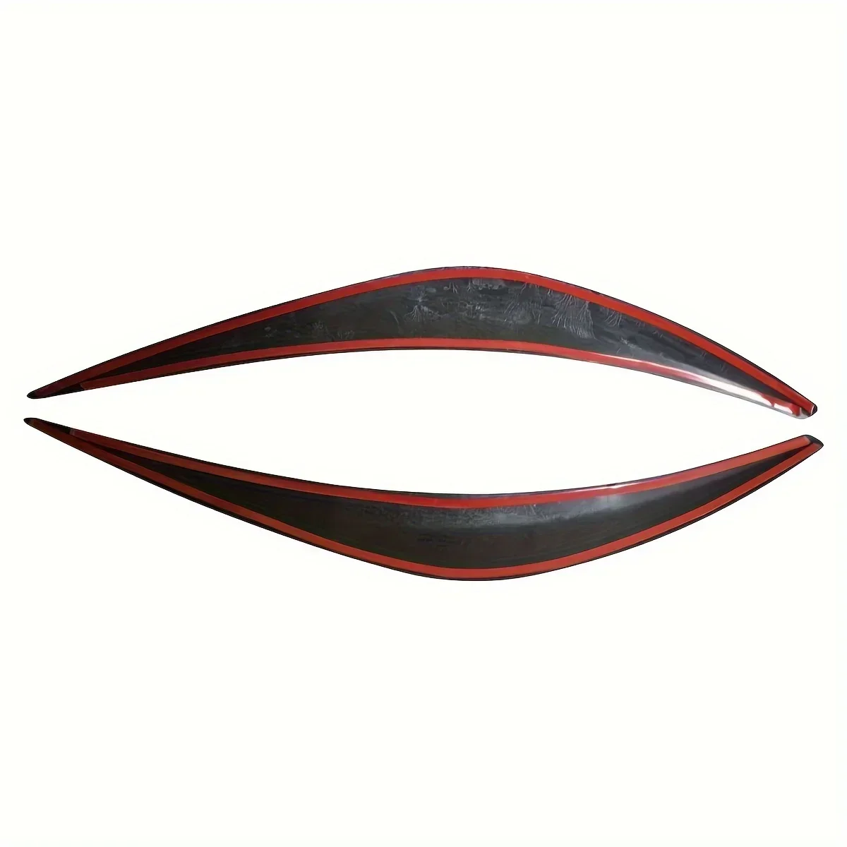 زوج المصابيح الأمامية الحواجب الجفون ملصقات الكربون نظرة/أسود لامع لإنفينيتي Q50 2014 + #2