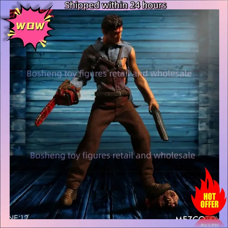 

100% In Stock Original Evil Dead 2 Ash Williams One:12 Collective Anime Action Collection Figures Model Toys