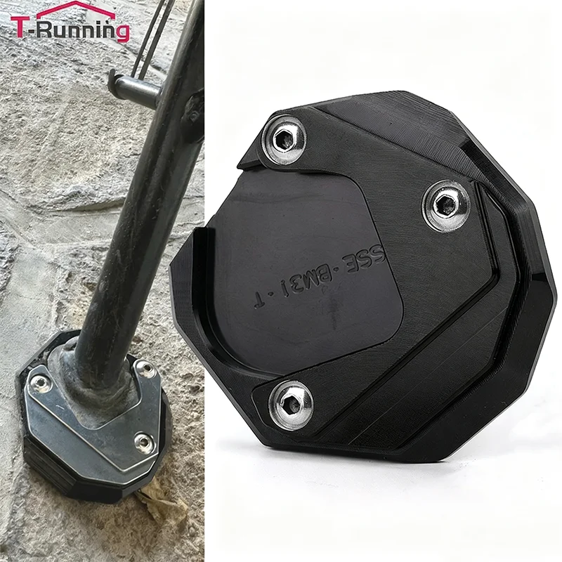 

For BMW G310GS G 310 GS 2018 2019 2020 2021 2022 2023 Motorcycle CNC Foot Side Stand Extension Pad Support Plate Tire Valve Caps