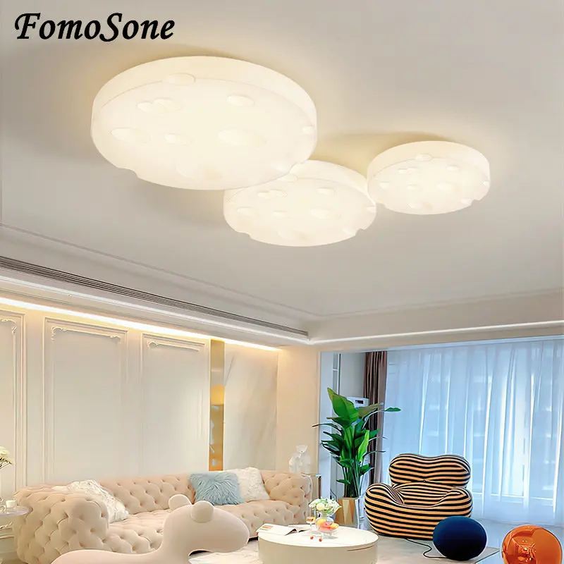 

2023 Modern Cheese Ceiling Lights Home Decor Led Chandelier for Living Room Bedroom Dining Children Boy Girl Room Smart Lamp