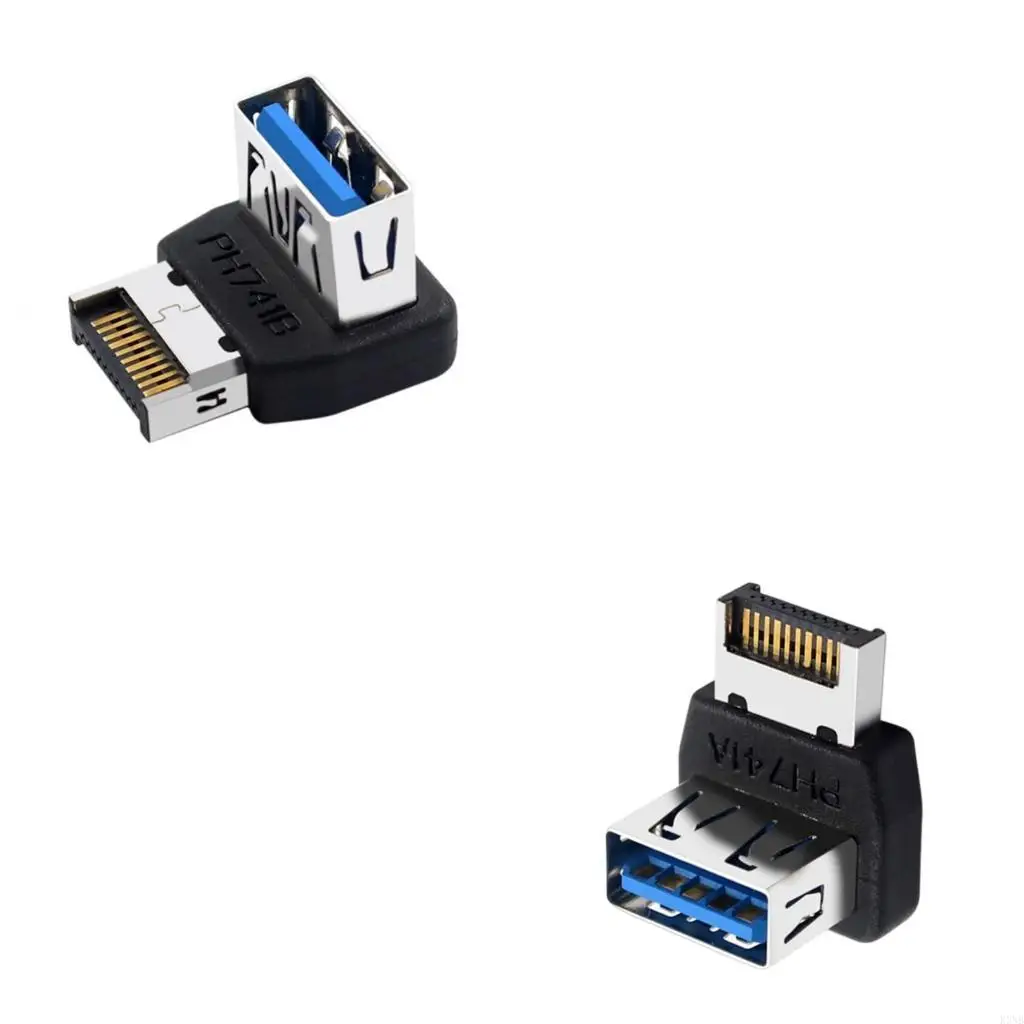 

K3NB 10 Гбит / с USB -адаптер Адаптер компьютер Материнская плата USB3.1 Тип E Адаптер панель тип E 90 -градусный рулевой разъем