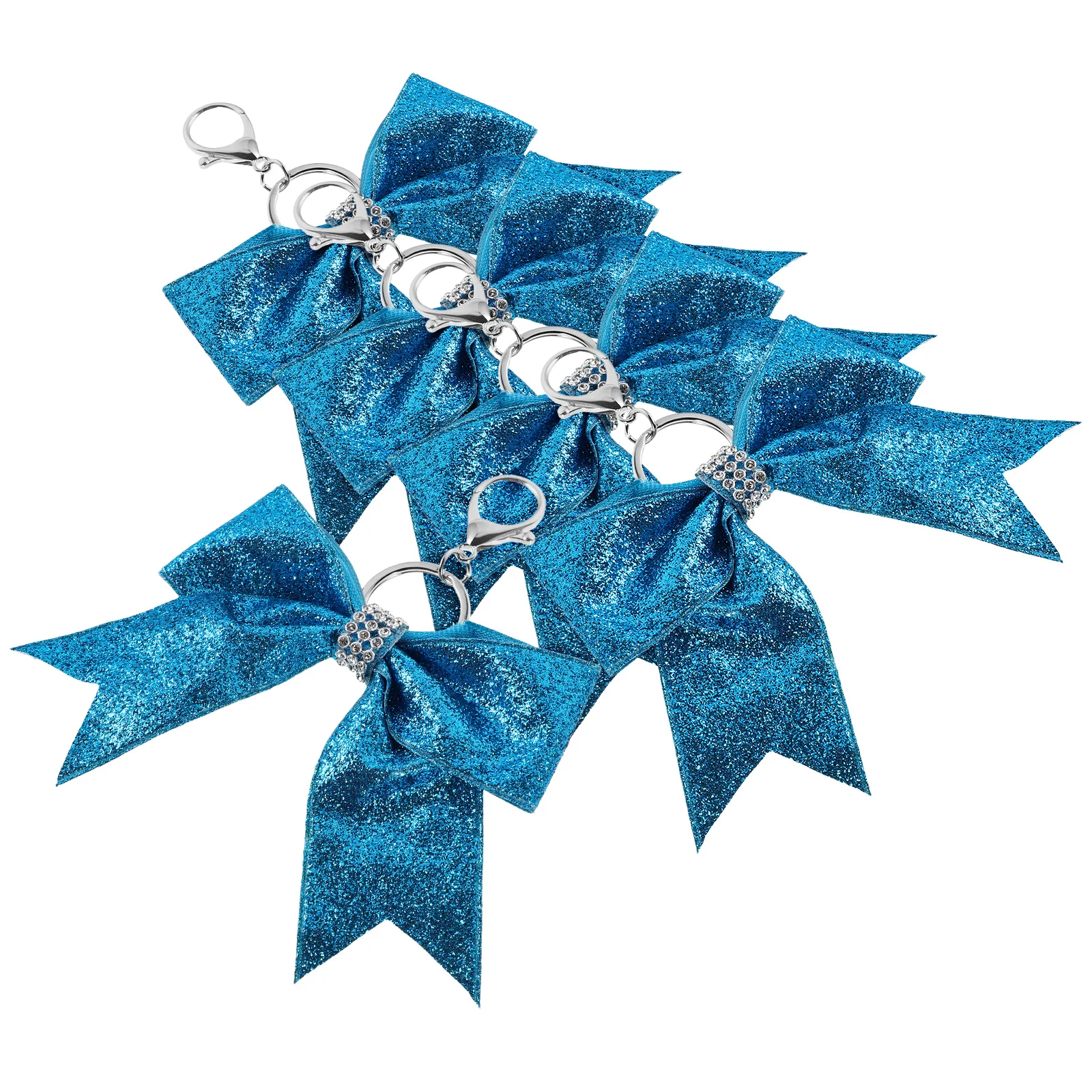 

5pcs Bow Rhinestone Decor Accessories for Keychain Mini Handbag Pendant Bags Purse Charms Women Cute Handbag Pendant Travel