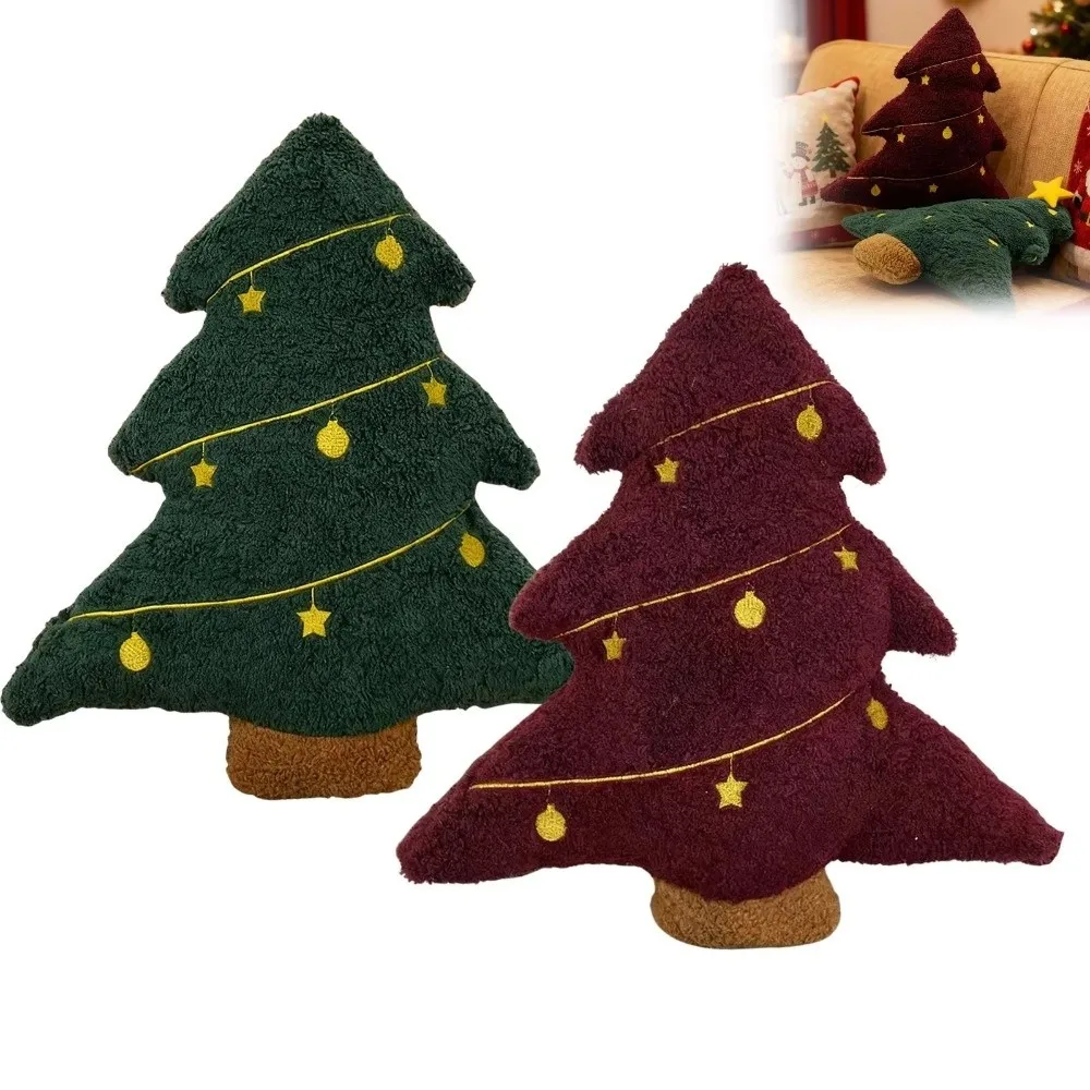 New 40cm Christmas Tree Pillow Soft Cushion Stuffed Pillow Home Decor