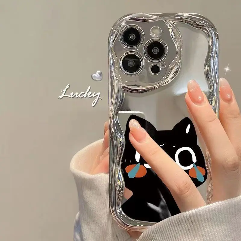 Crying little cat Phone Case For Samsung Galaxy A55 A35 A25 A15 A54 A24 A33 A34 A73 5G A32 A51 A52 A53 A71 A72 A30 A50soft