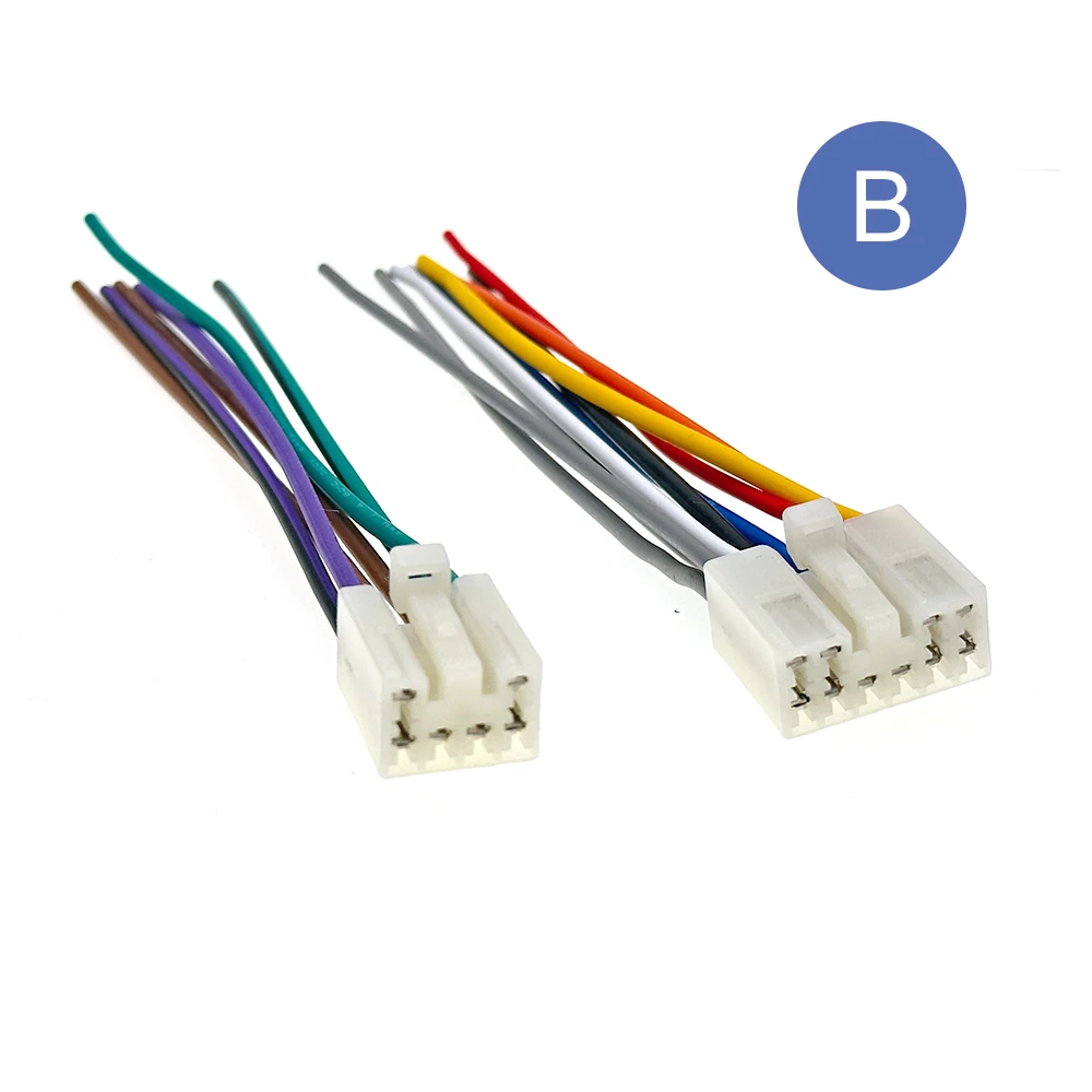6 10 دبوس سيارة ستيريو راديو الأسلاك تسخير موصل محول كابل لتويوتا RAV4 بريوس هايلاندر يارس بريفيا كورولا كامري
