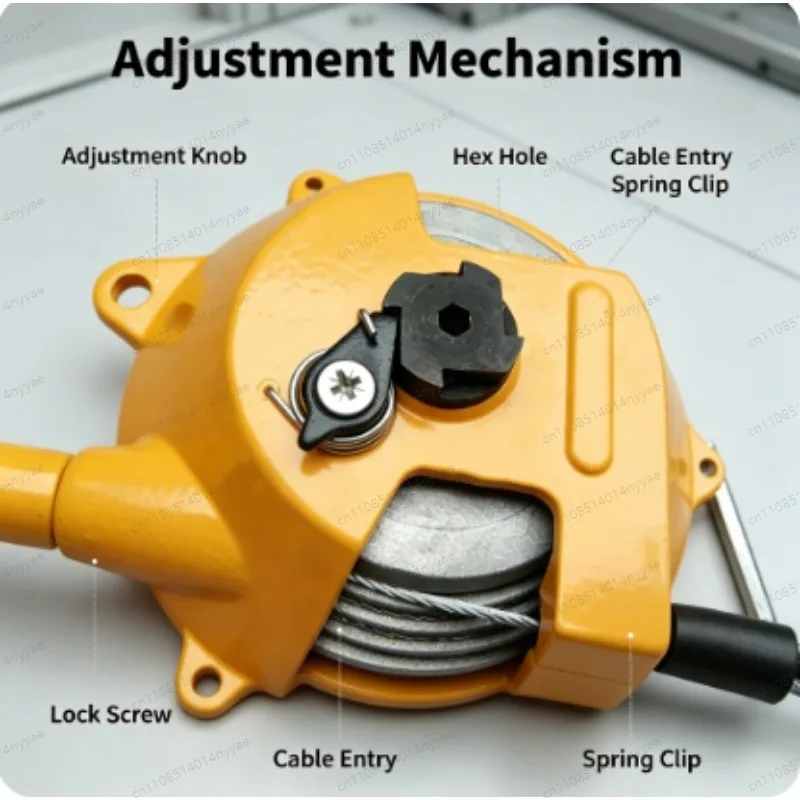 Spring Balancer 3~5kg(6.6~11lbs) Hanging Tool Spring Retractor 1.5m Wire Rope Hanging Holding Equipment