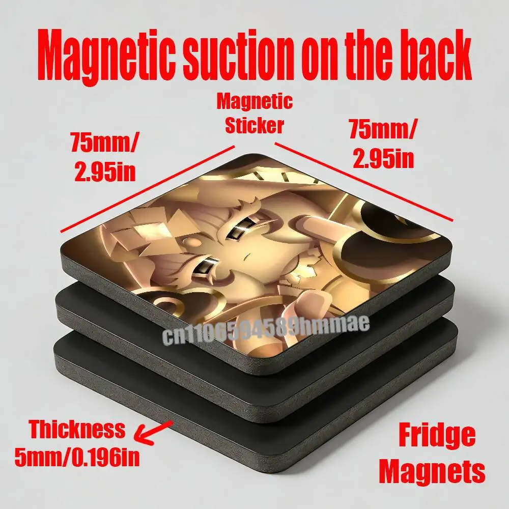 For Mystic Flour Cookie Fridge Magnets Freezer Metal Cabinet Custom Refrigerator Magnetic Card Case