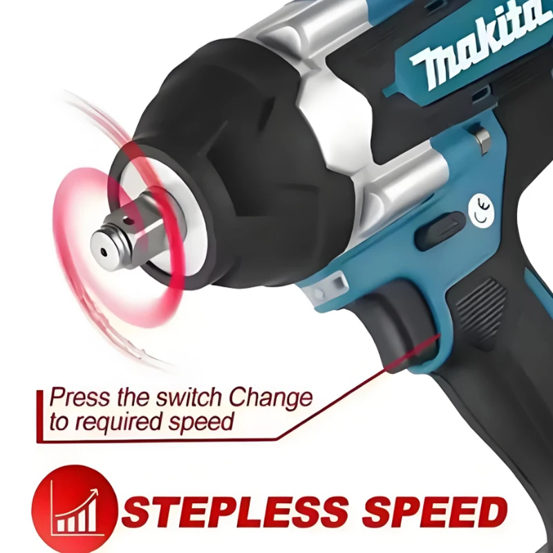 

DTW700 18V brushless electric wrench Cordless drill screwdriver High torque electric tool Torque wrench rechargeable bran