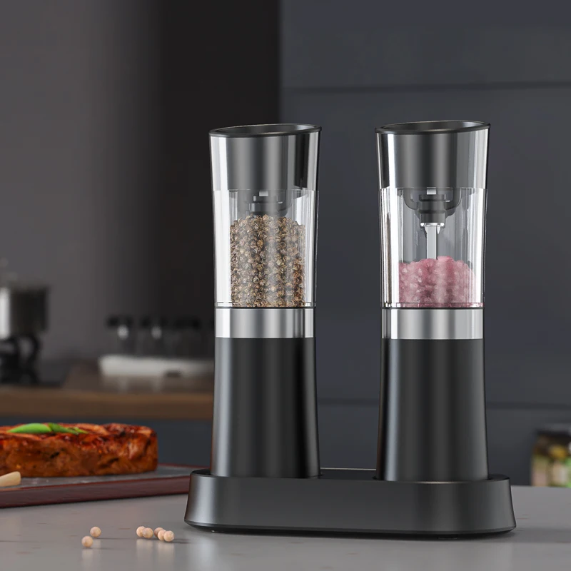 Electric Rechargeable Salt and Pepper Mill (Adjustable Coarseness) Rechargeable Grinder Battery Powered Kitchen Tools