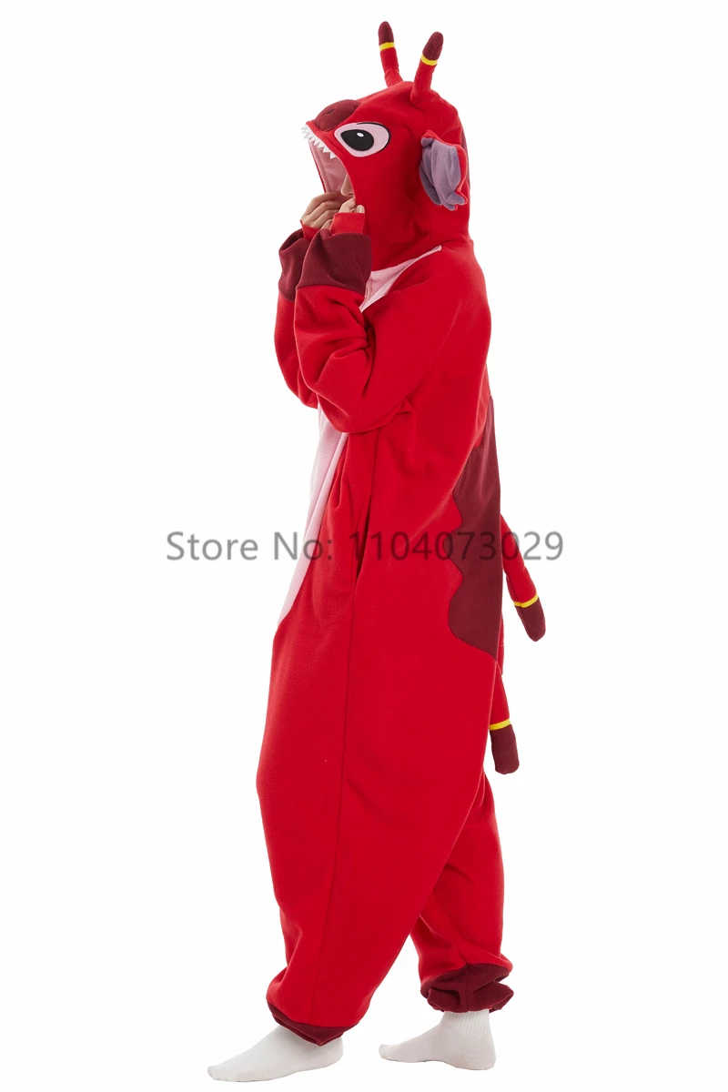 Onesieshow Animal Kigurumi Pyjamas Halloween Onesies Adult Cartoon Red Pajama Cosplay Party Costume Women Homewear image 6