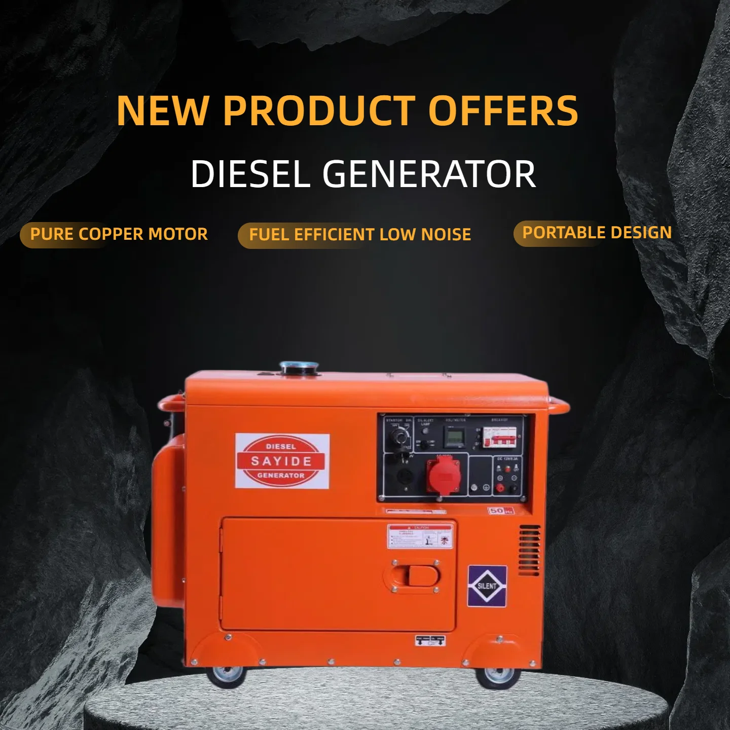 

Ready-to-use Add to Diesla Factory Direct Sales Small Generator Portable Electric Grnerator Camping Electricity Engine-generator