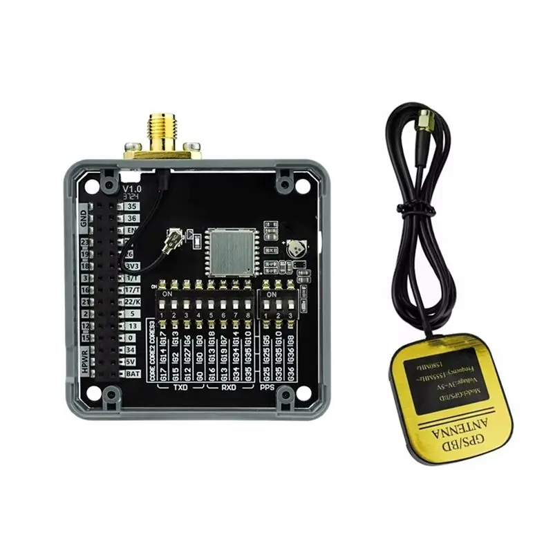 module-gps-aed7-for-m5stack-v20-avec-antenne-externe-at6668-recepteur-gnss-multi-systemes-pour-un-positionnement-de-haute-precision