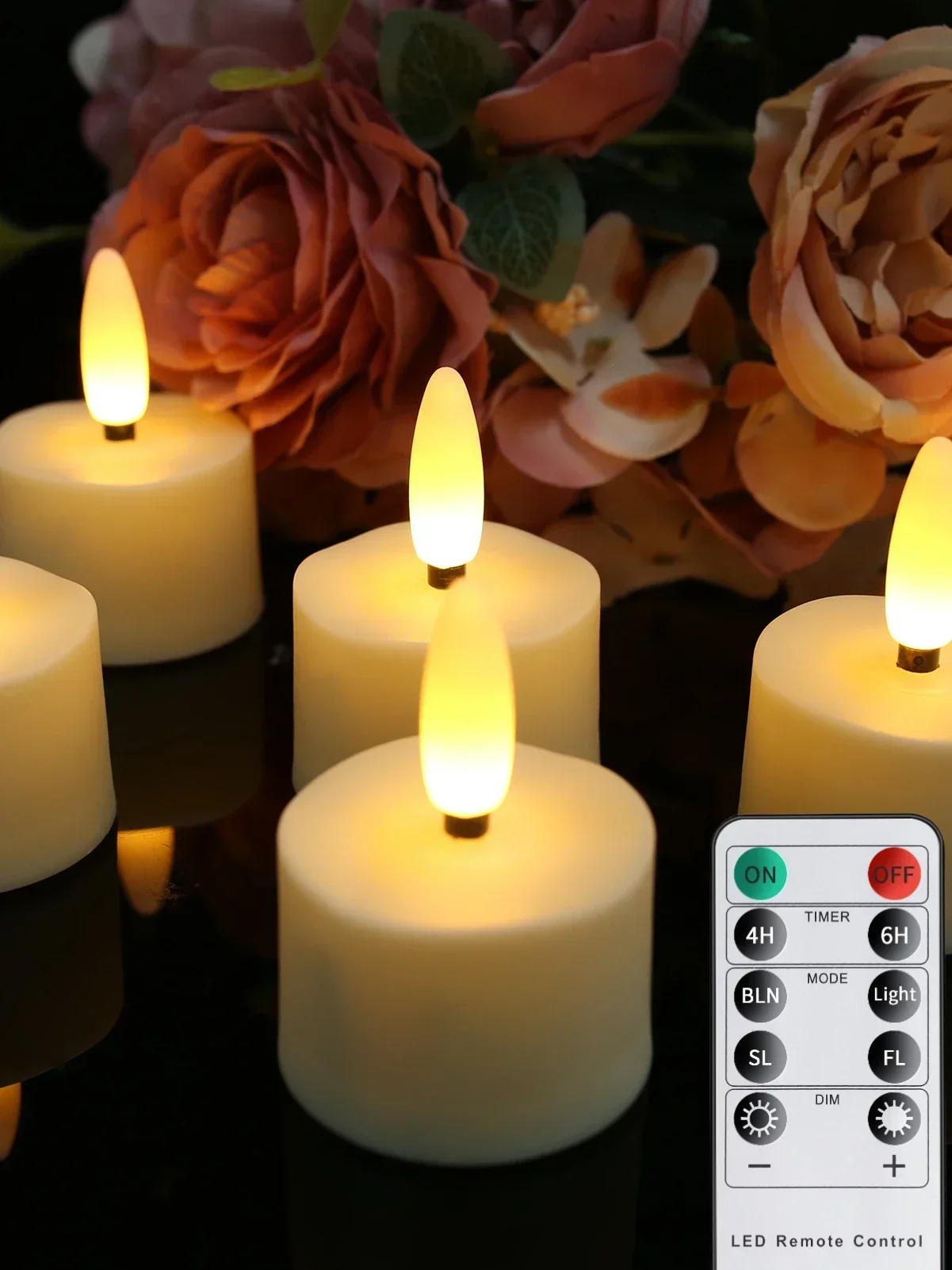 USB oplaadbare theelichtjes met afstandsbediening Timer LED elektrische vlamloze flikkerende kaarsen voor thuis tafel feest slaapkamer decoratie